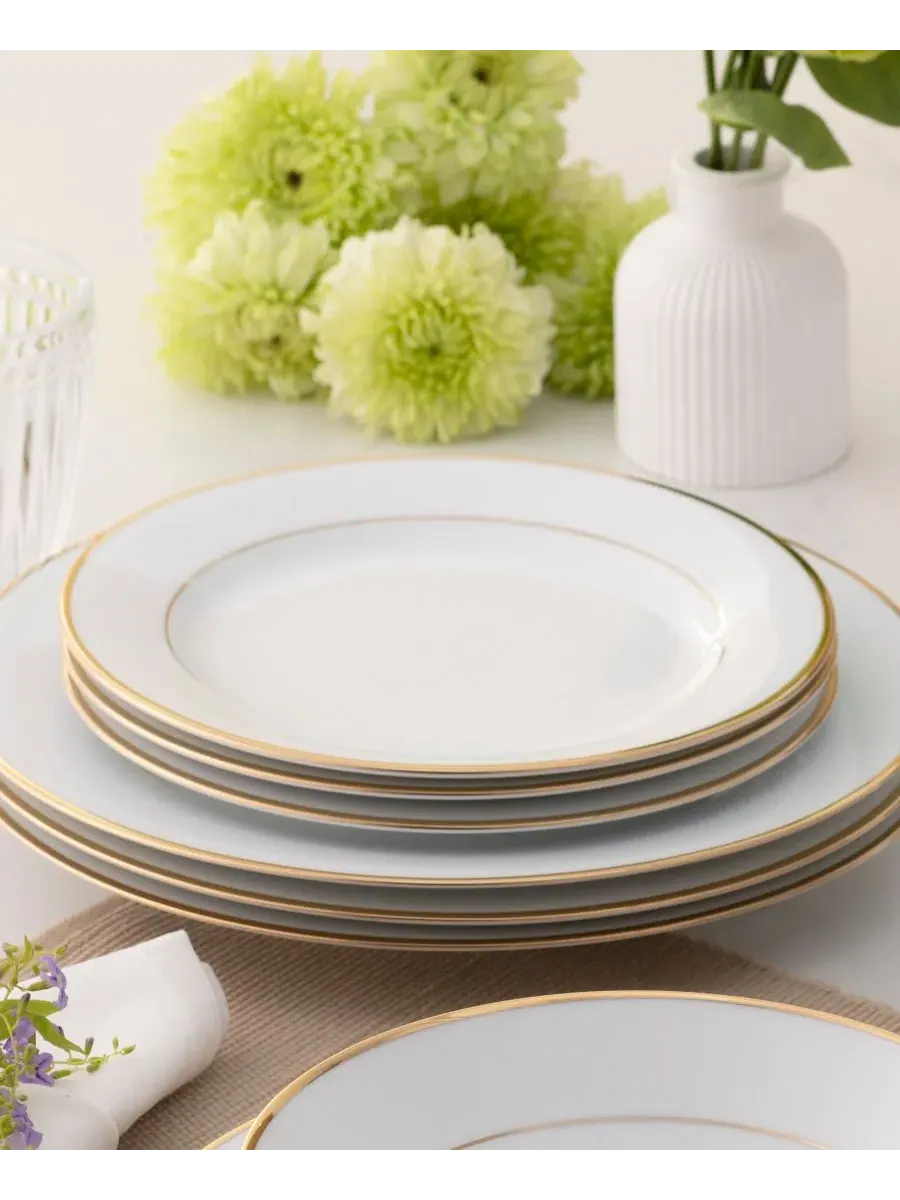 Набор из 4 салатных тарелок Noritake Heritage 21 см — изображение 8 из 10, золото