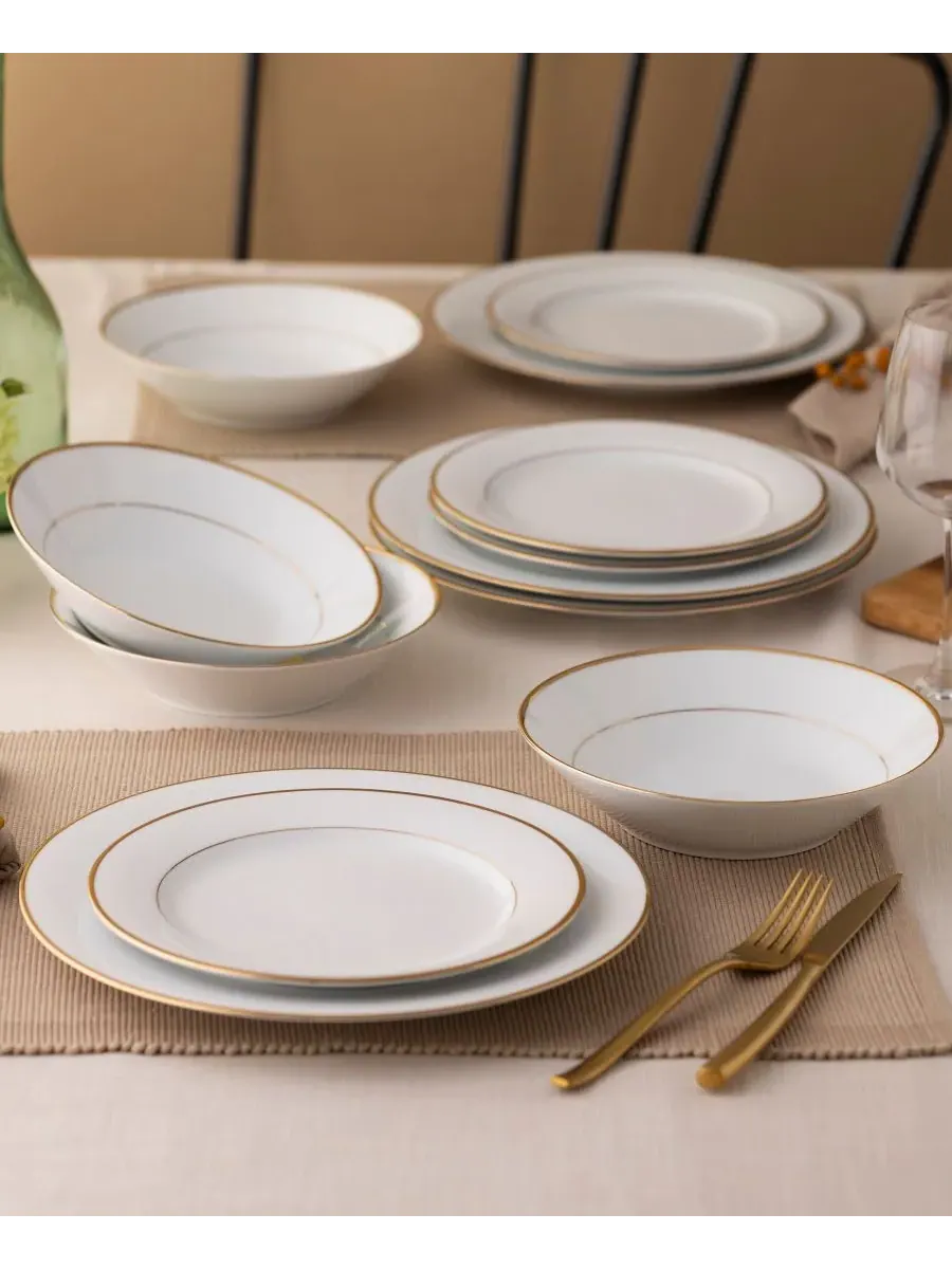 Набор из 4 салатных тарелок Noritake Heritage 21 см — изображение 10 из 10, золото