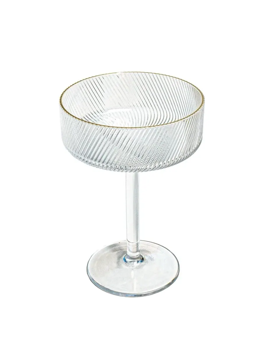 Набор из 6 стаканов Stax Optic Twist Coupe Abode Homewares — изображение 2 из 4, прозрачный