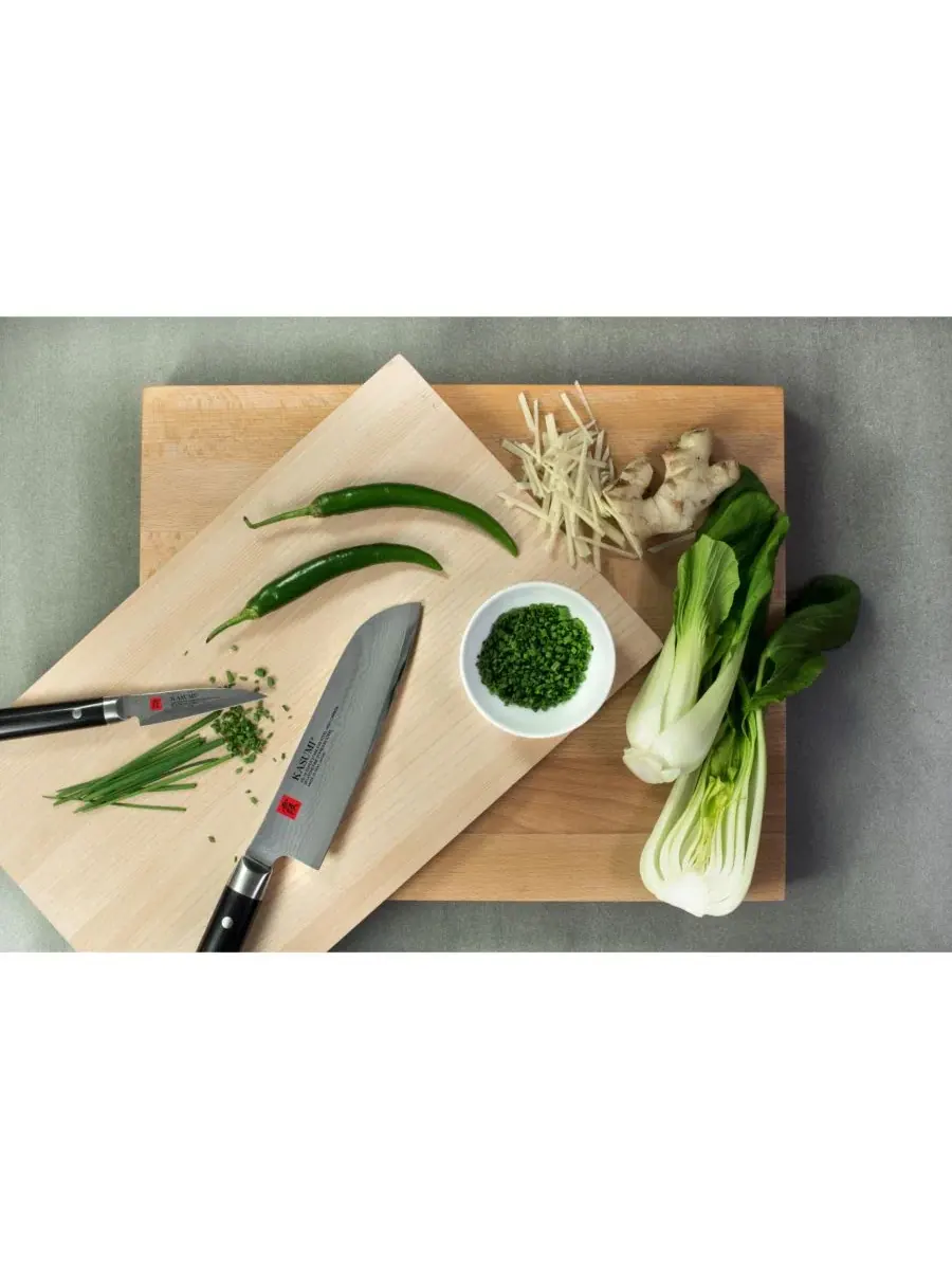 18 см нож Santoku Kasumi, нержавеющая сталь — изображение 8 из 10, серебристый