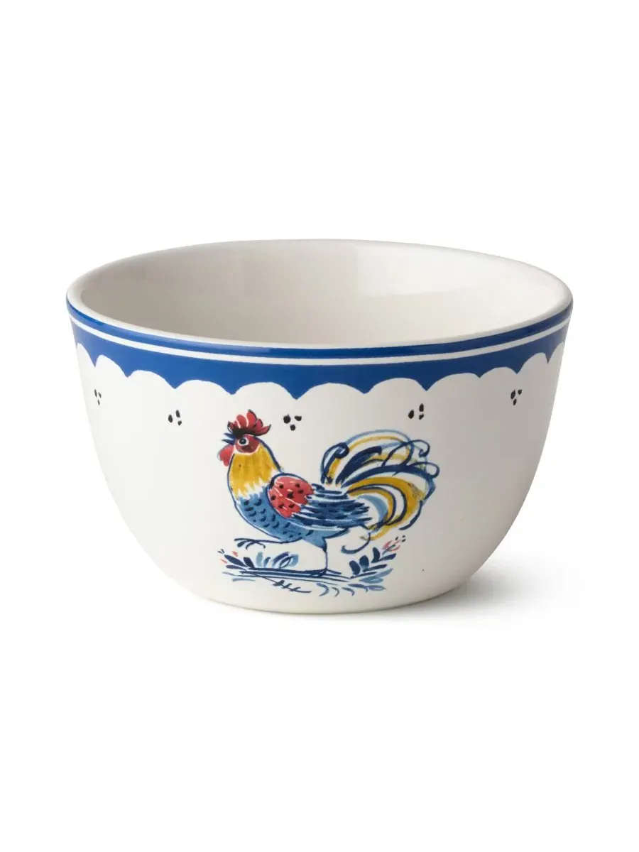 Набор из 4 пиал для мороженого French Rooster, керамика, 0.7 л Certified International — изображение 3 из 5, мульти