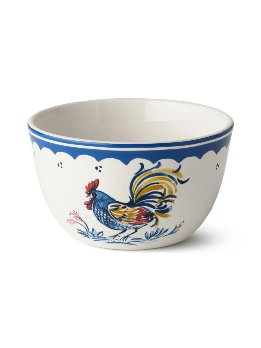 Набор из 4 пиал для мороженого French Rooster, керамика, 0.7 л Certified International — изображение 4 из 5, мульти