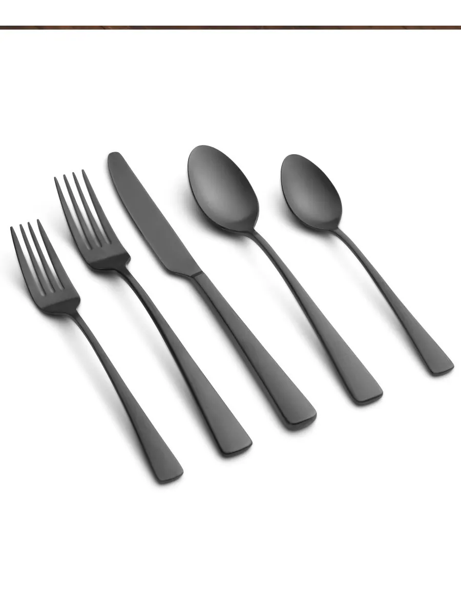 Cambridge Silversmiths Набор столовых приборов Cerys Black Satin из 20 предметов, на 4 персоны