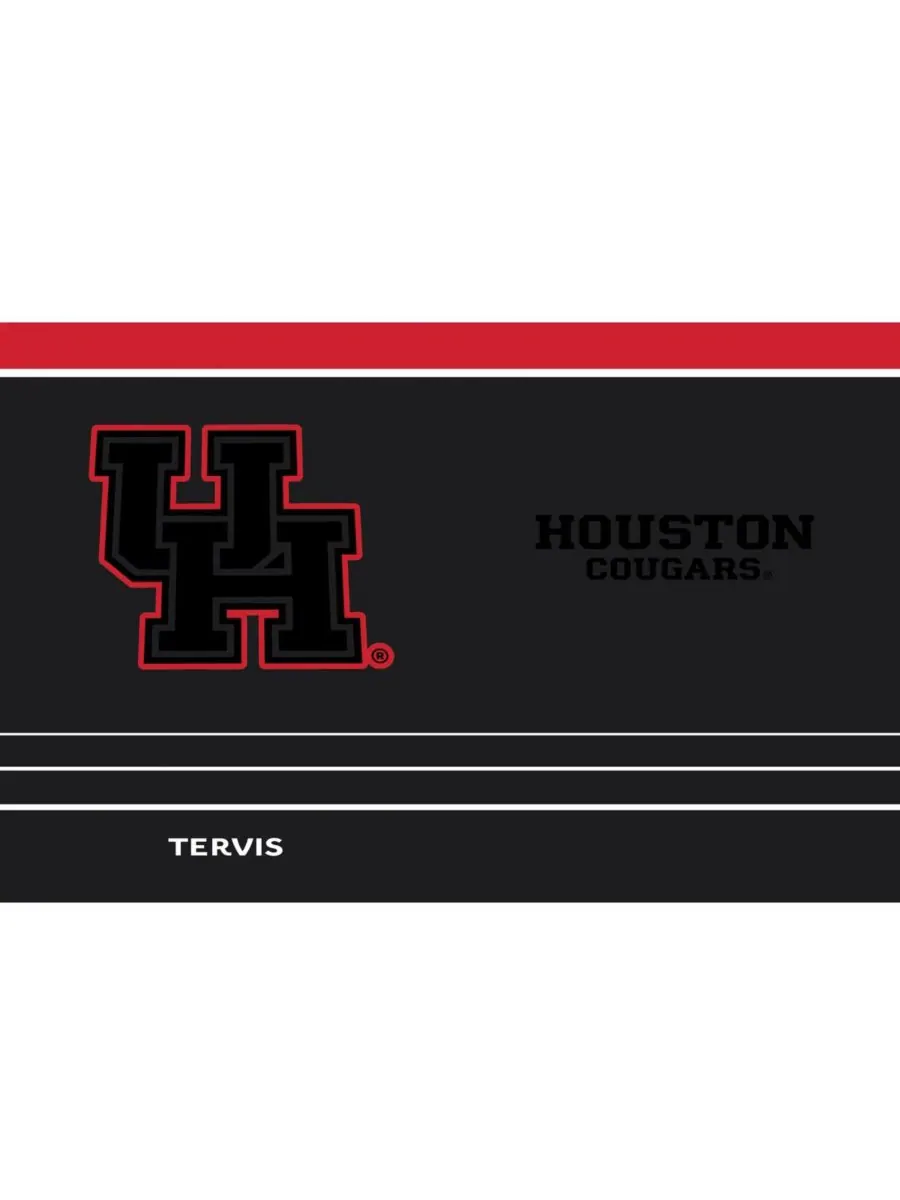 Стакан для ночных матчей Houston Cougars объемом 30 унций с трубочкой Tervis Tumbler — изображение 2 из 2, черный