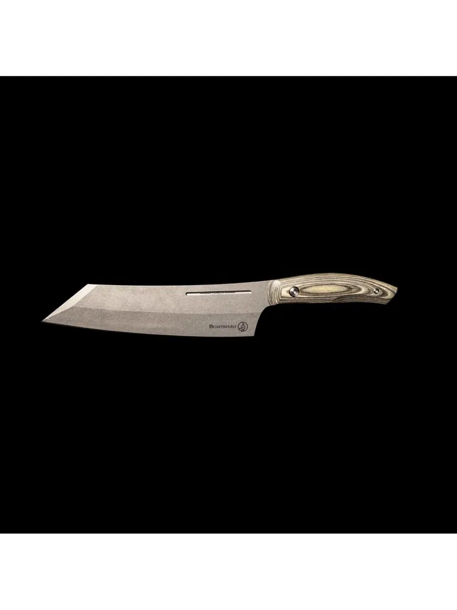 Поварской нож Carbon Bunka - 8 дюймов Messermeister — изображение 2 из 5, серебристый