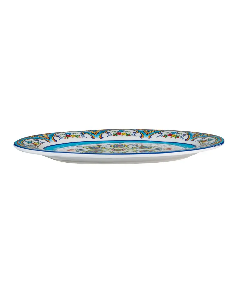 Овальное сервировочное блюдо Zanzibar, 18 дюймов Euro Ceramica — изображение 2 из 5, мульти