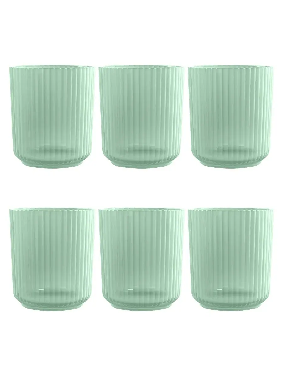 Набор из 6 стаканов полипропилена Mesa Double Old Fashion Abode Homewares — изображение 1 из 2, голубой