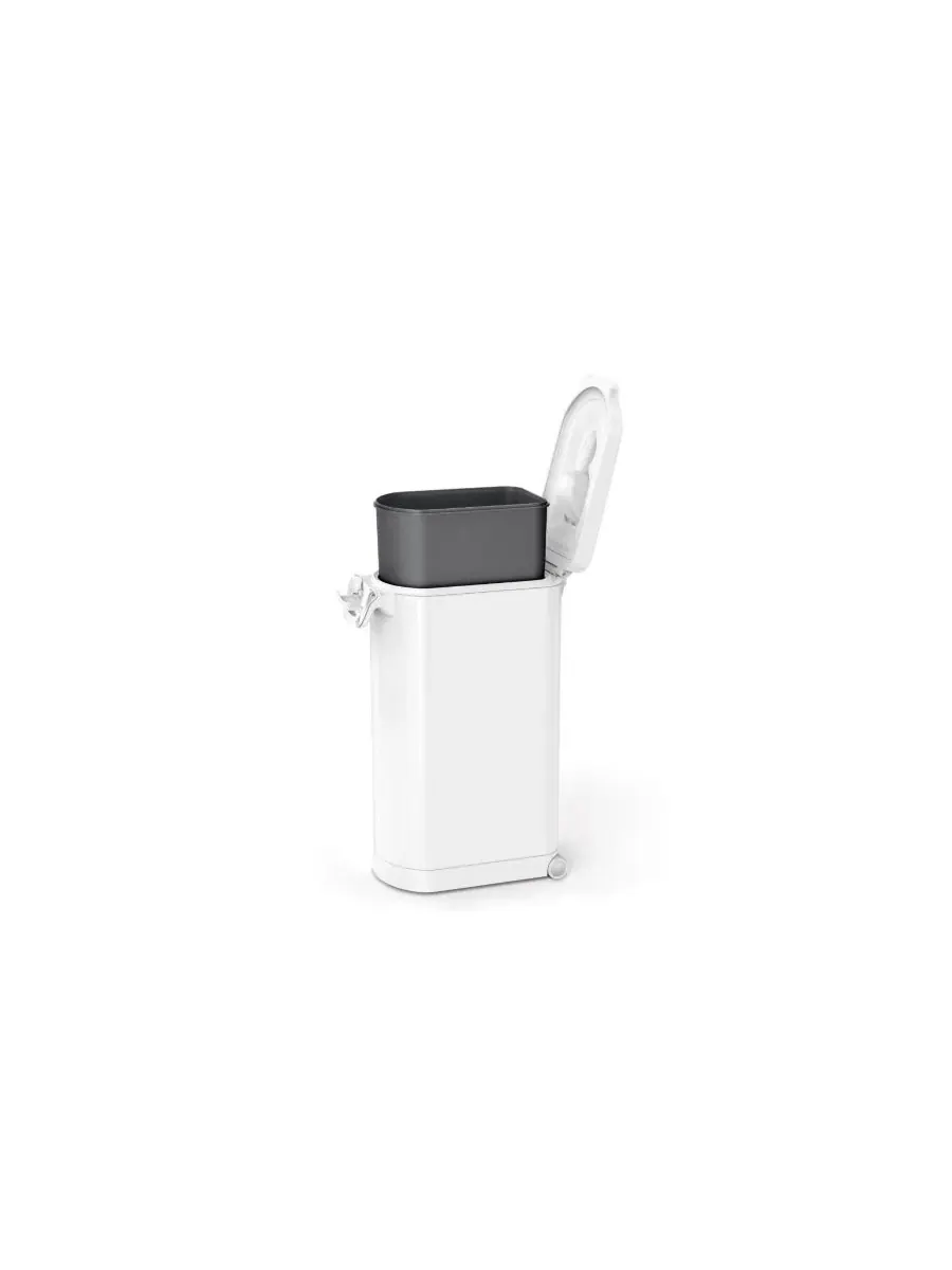 Большая банка для корма для животных, белая, из нержавеющей стали Simplehuman — изображение 2 из 4, белый
