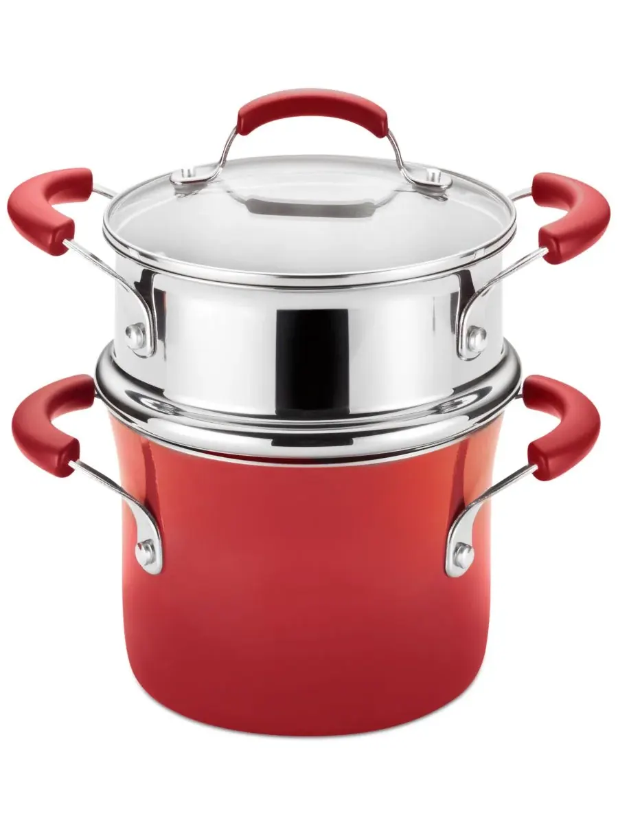 Сотейник Cucina объемом 3 л с антипригарным покрытием, пароваркой и крышкой Rachael Ray
