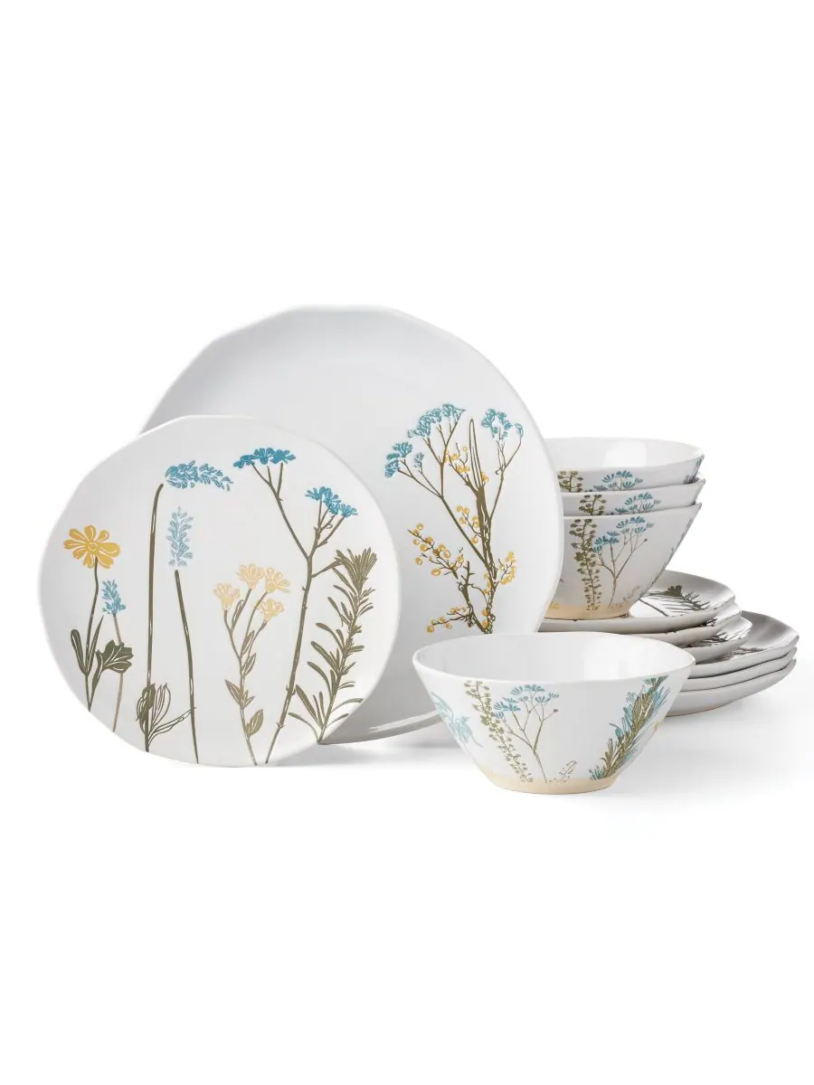 Набор посуды Wildflowers из 12 предметов, на 4 персоны Lenox — изображение 1 из 10, белый