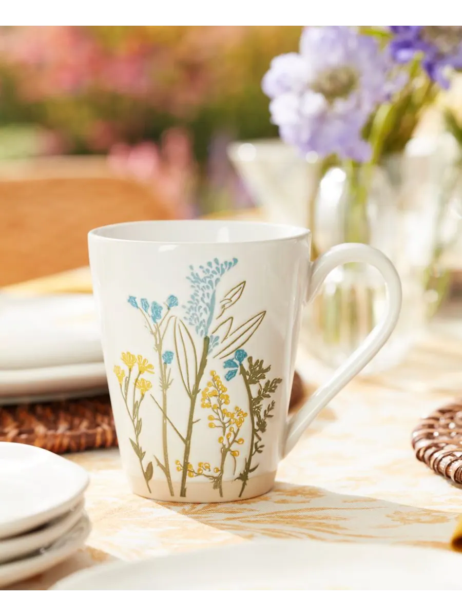 Набор посуды Wildflowers из 12 предметов, на 4 персоны Lenox — изображение 4 из 10, белый