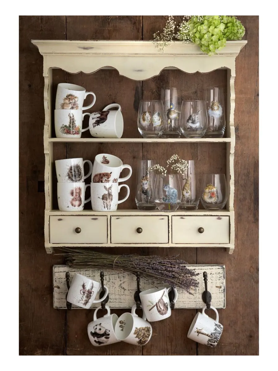Набор из 4 кружек Royal Worcester Daisy Chain Wrendale Designs — изображение 3 из 3, белый