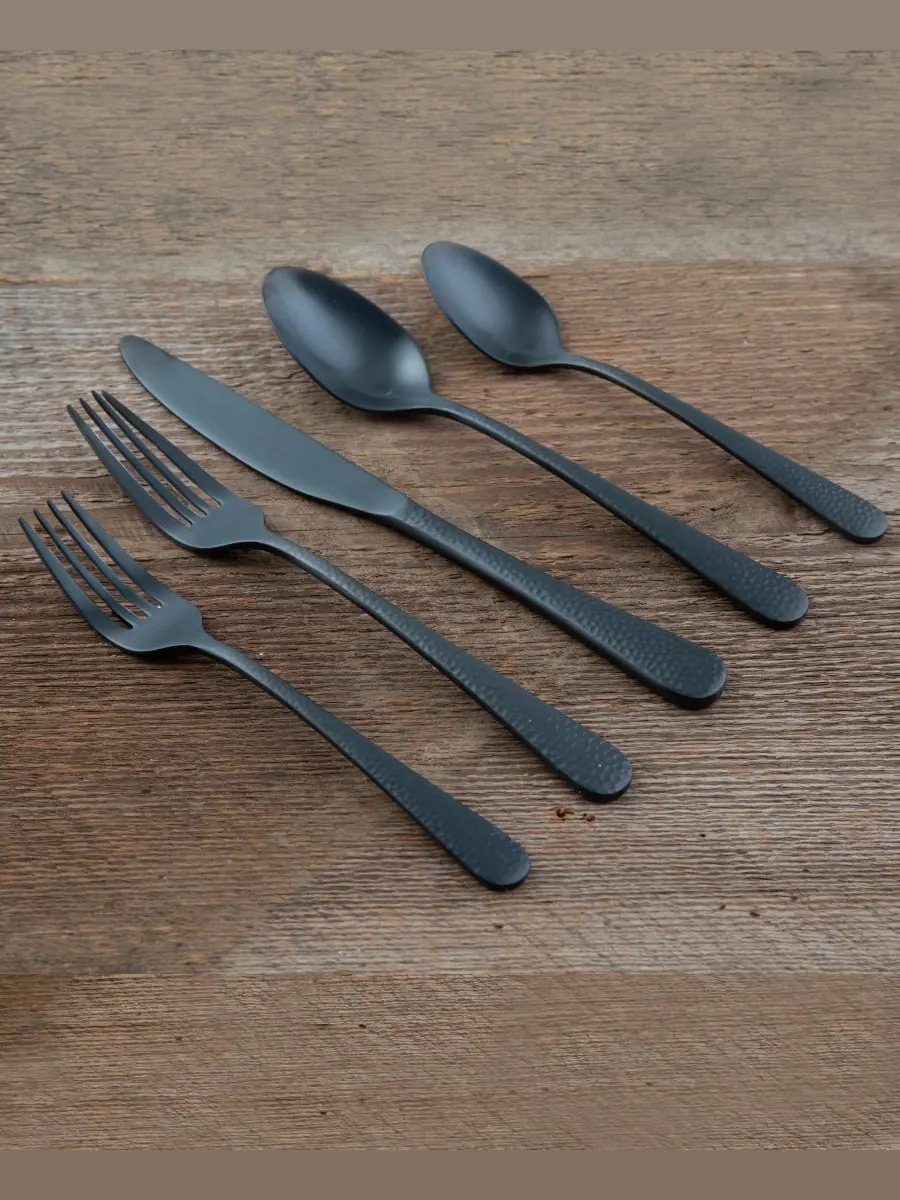 Набор столовых приборов Keene Hammered Satin из 20 предметов, на 4 персоны Cambridge Silversmiths — изображение 2 из 5