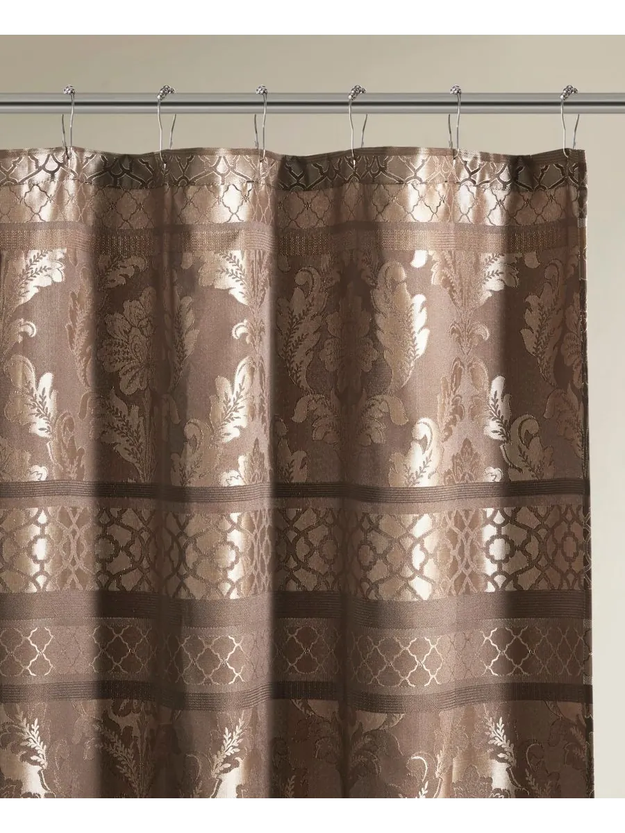 Жаккардовая занавеска для душа Bellagio, 72" x 72" Madison Park — изображение 4 из 5, тауп