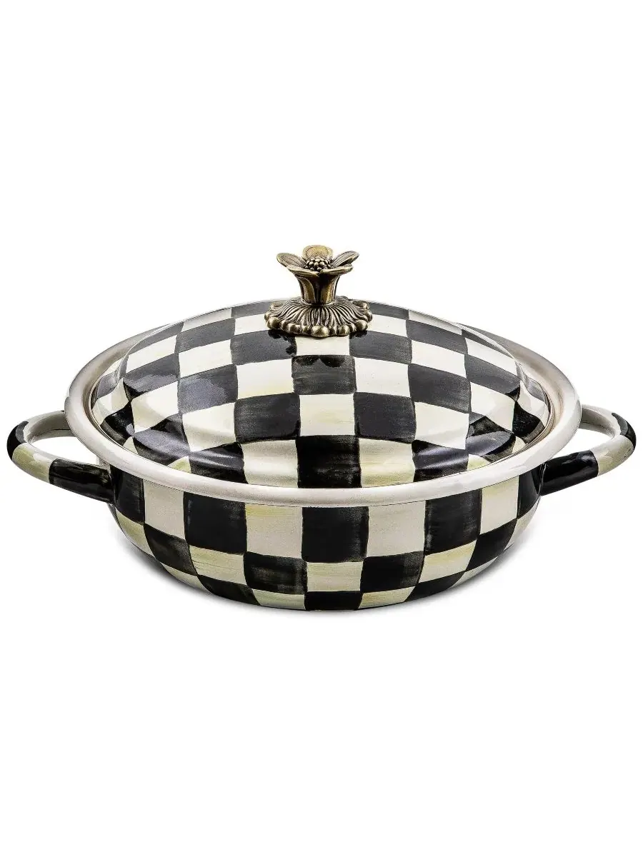 Жаропрочная форма для запекания с ручной росписью Courtly Check MacKenzie-Childs — изображение 1 из 8, нет цвета