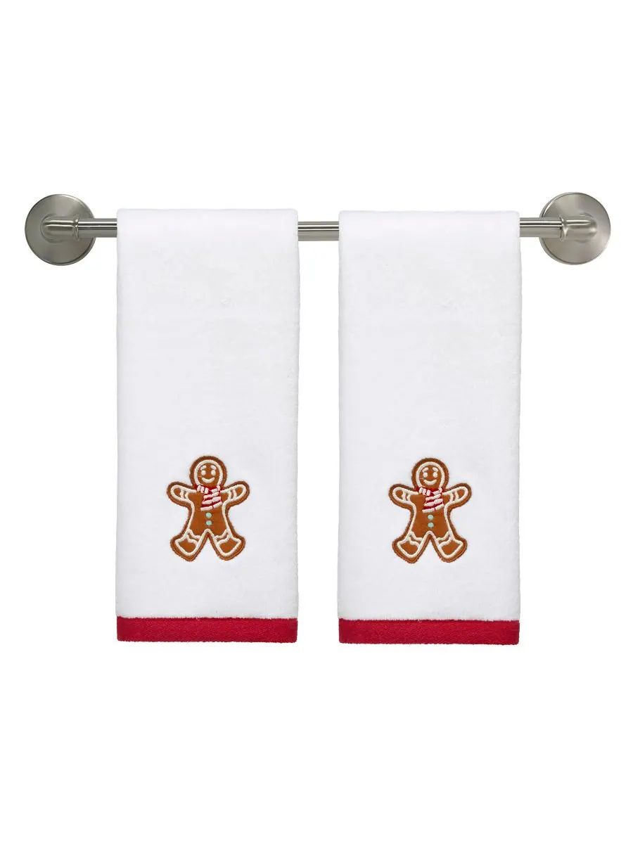 Хлопковое полотенце для рук Sweet Treat, 45 см x 28 см Avanti, White, Fingertip Towels — изображение 2 из 3, белый