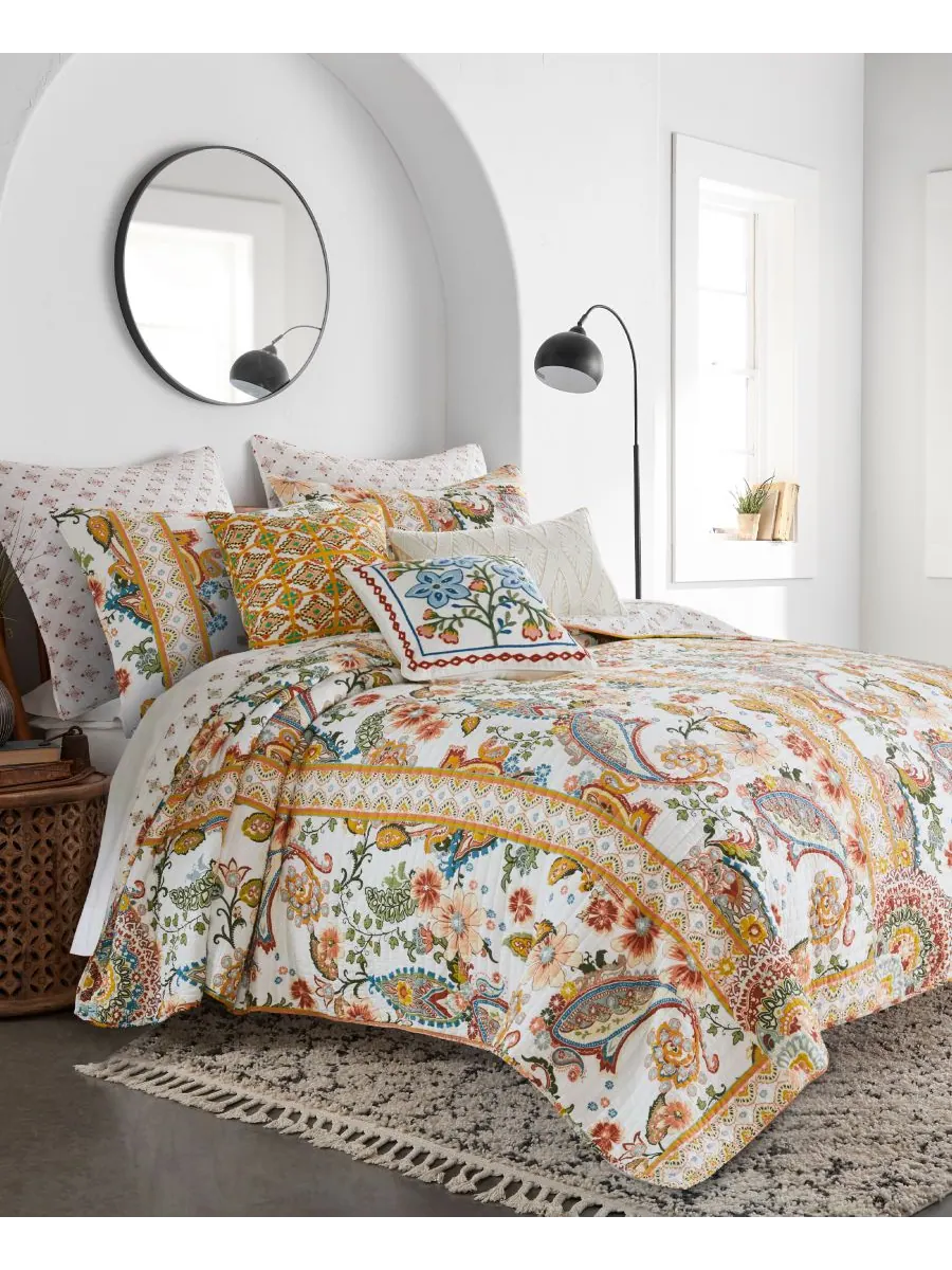 Двустороннее одеяло Bertelli Paisley, 2 предмета, размер Twin/Twin XL Levtex