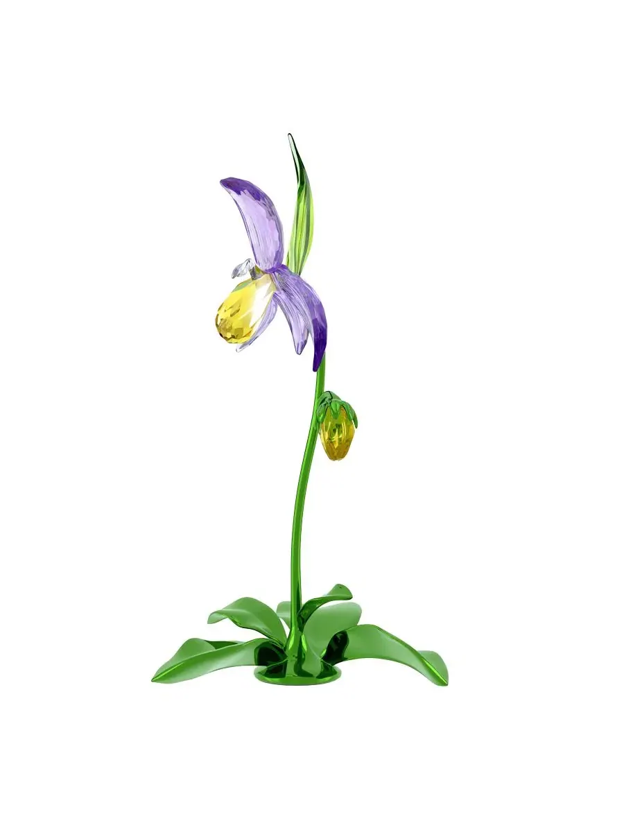 Фигурка орхидеи Florere Lady Slipper Crystal Swarovski — изображение 2 из 4, мульти