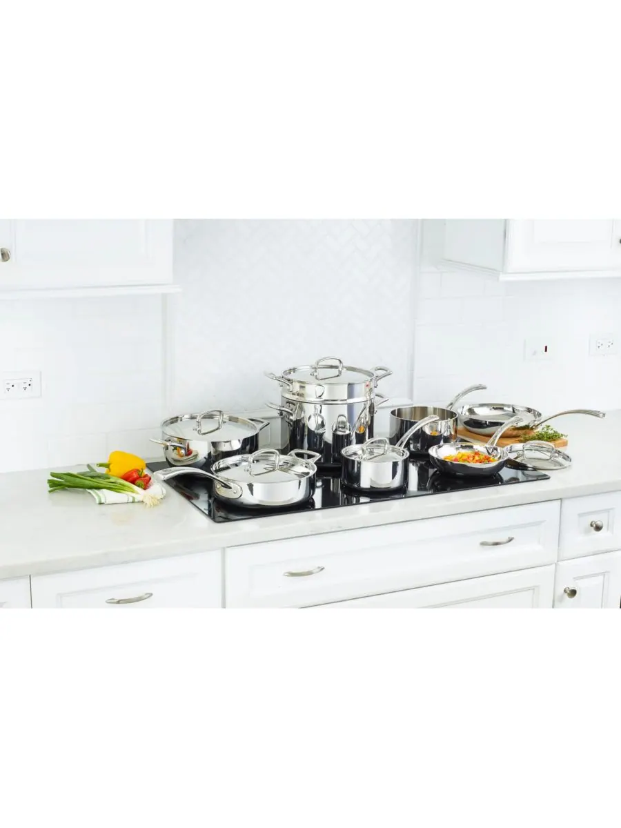 Cuisinart Французский классический набор посуды из нержавеющей стали, 13 предметов — изображение 2 из 2, серебристый