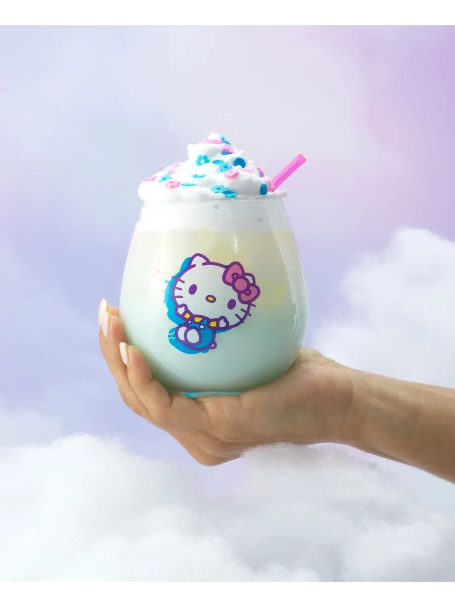 Набор из 4 бокалов без ножки Hello Kitty and Friends Above the Clouds JoyJolt — изображение 2 из 10, мульти