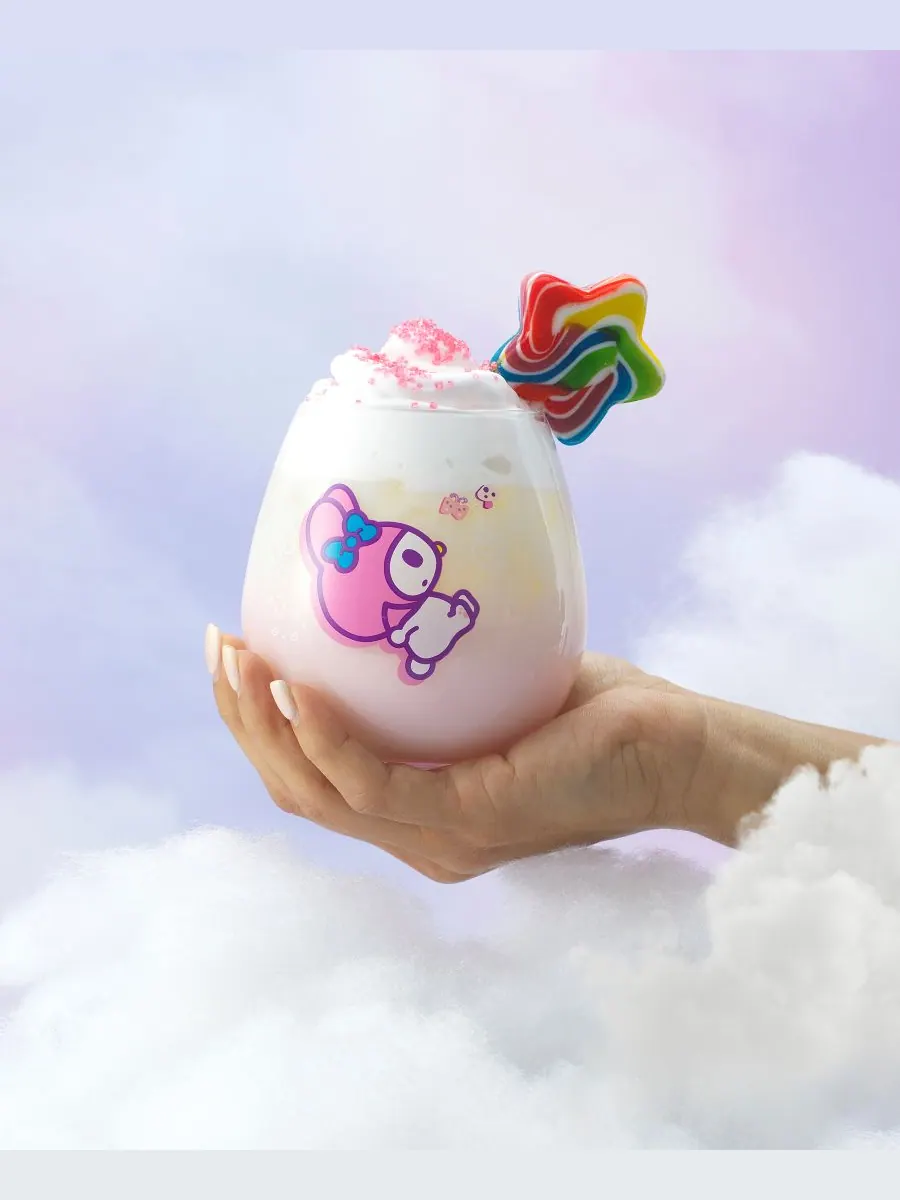 Набор из 4 бокалов без ножки Hello Kitty and Friends Above the Clouds JoyJolt — изображение 5 из 10, мульти