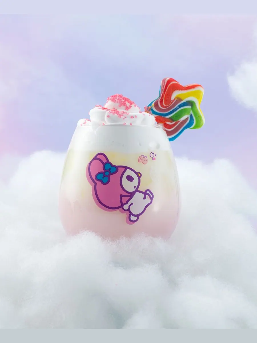 Набор из 4 бокалов без ножки Hello Kitty and Friends Above the Clouds JoyJolt — изображение 7 из 10, мульти