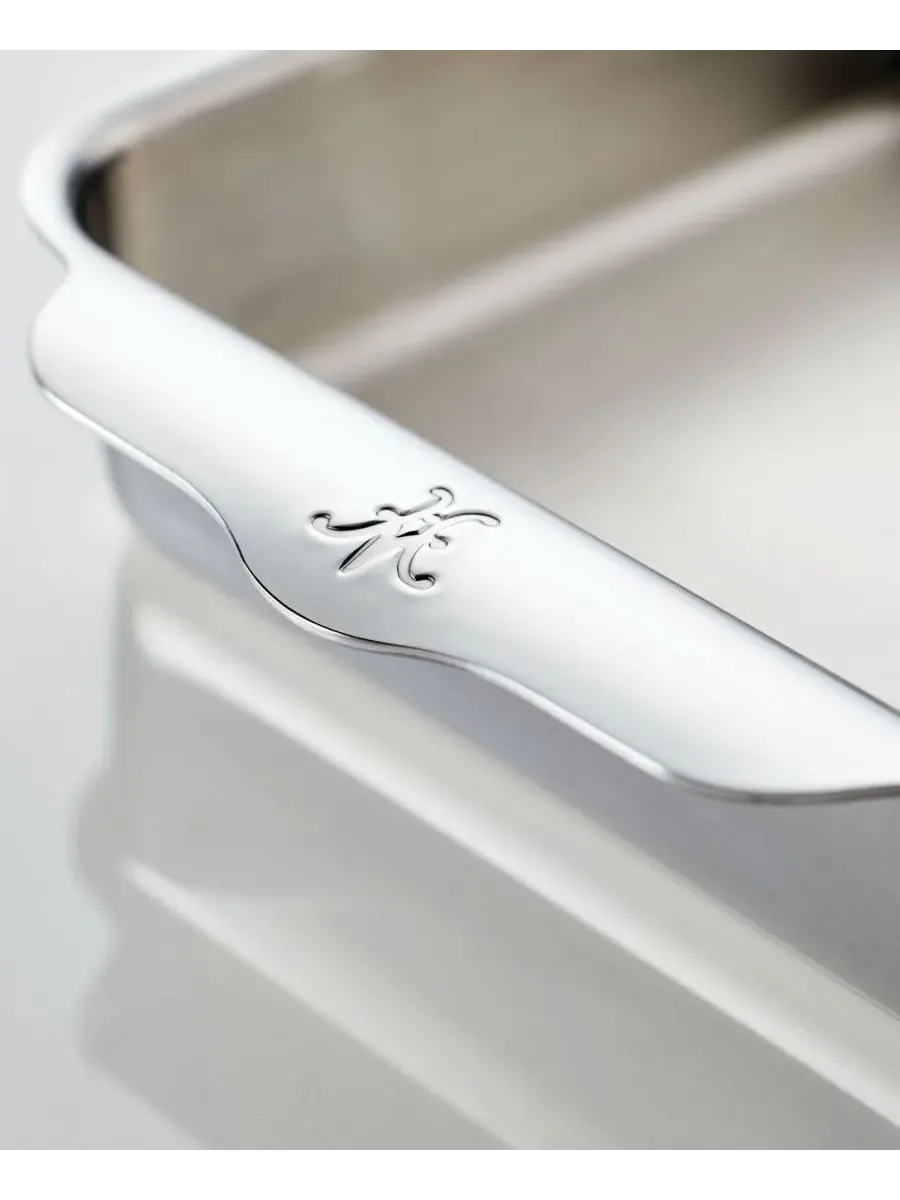 Провизия Oven Bond Трехслойная квадратная форма для выпечки Hestan, нержавеющая сталь — изображение 4 из 7, серебристый