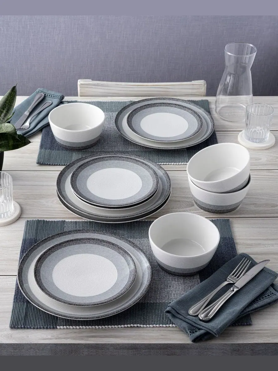 Обеденная тарелка Colorscapes Layers Coupe, 28 см Noritake — изображение 12 из 20, темно-серый