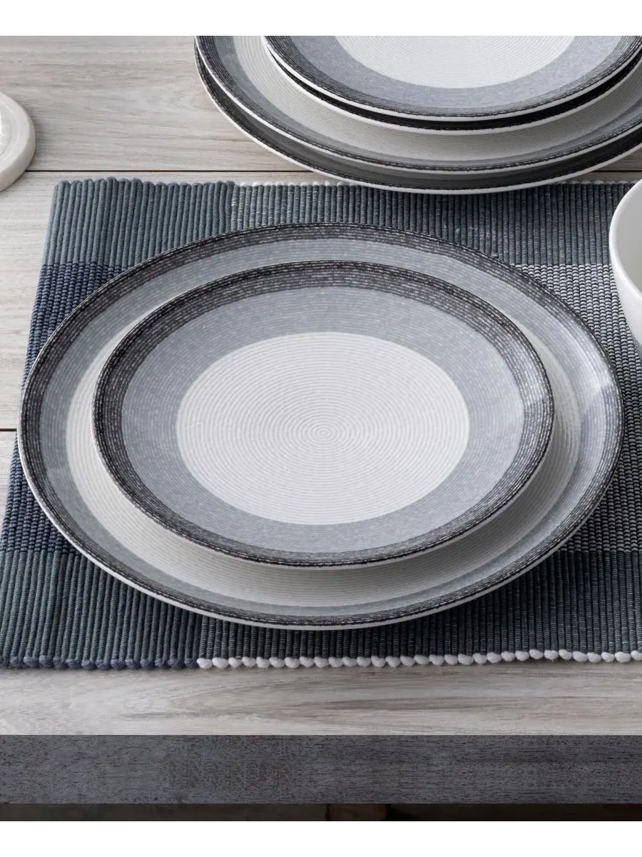 Обеденная тарелка Colorscapes Layers Coupe, 28 см Noritake — изображение 17 из 20, темно-серый