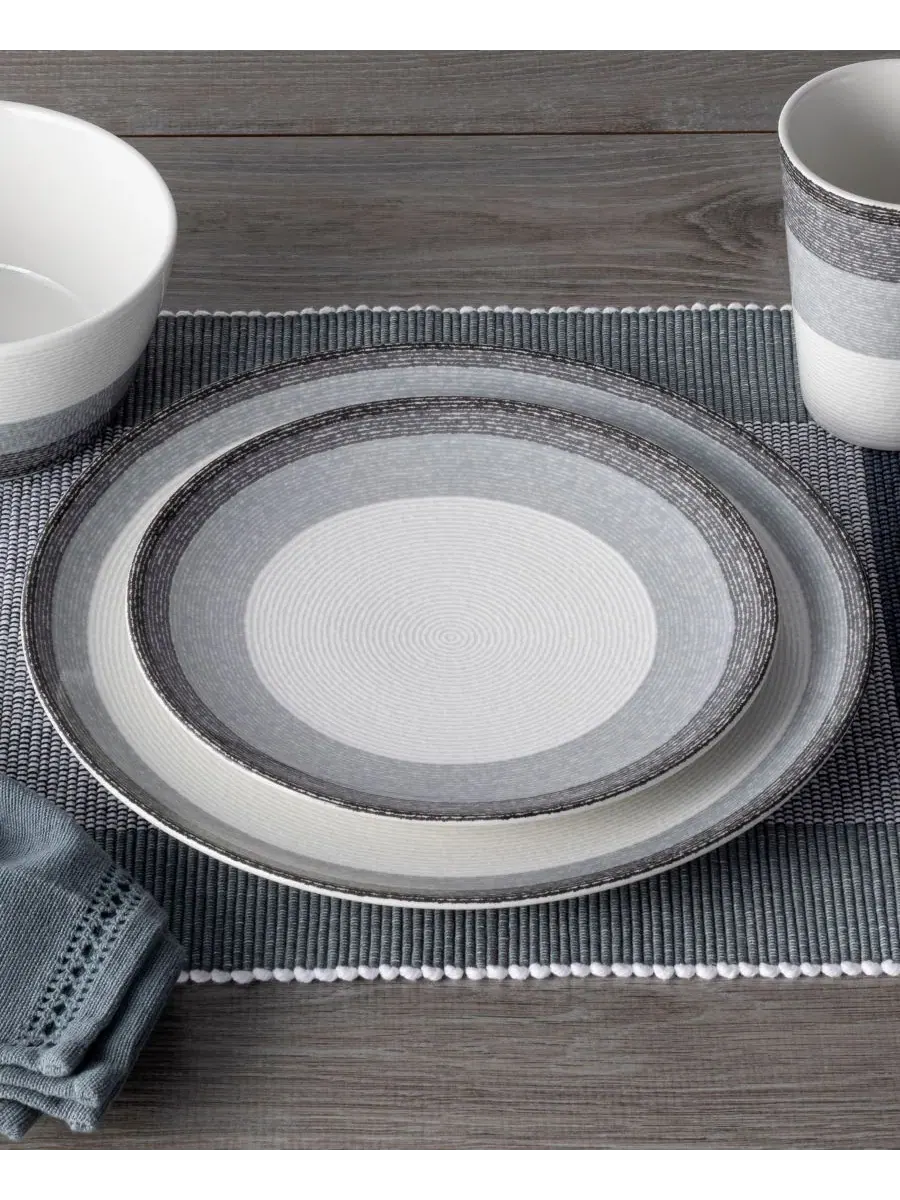 Обеденная тарелка Colorscapes Layers Coupe, 28 см Noritake — изображение 7 из 20, темно-серый