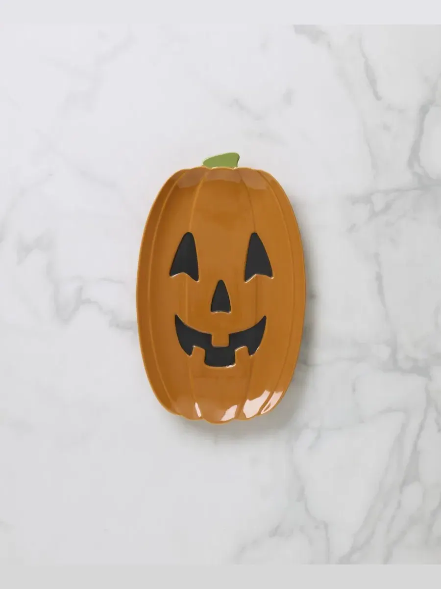 Фигурное блюдо для закусок Pumpkin Lenox — изображение 3 из 3, оранжевый