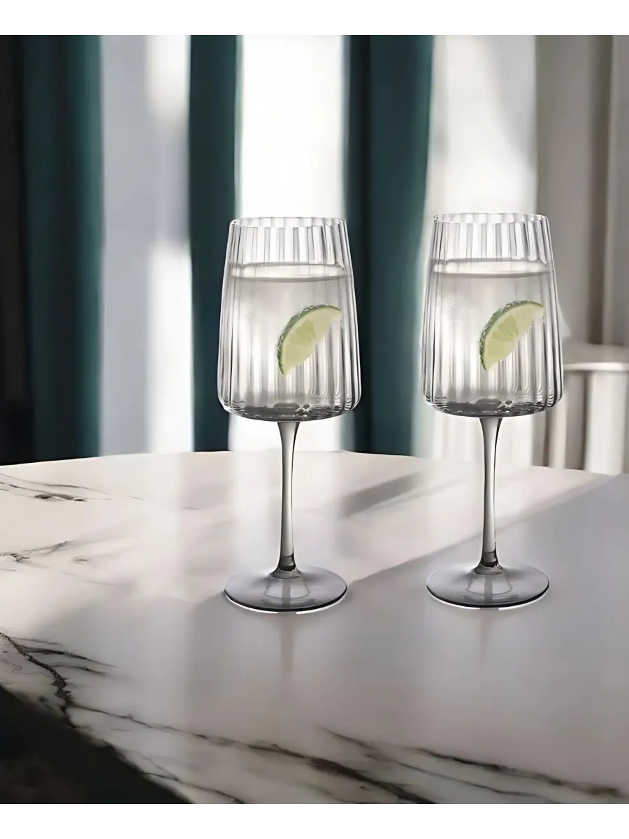 Современные бокалы для вина Ap, набор из 4 штук Qualia Glass — изображение 7 из 7, серый
