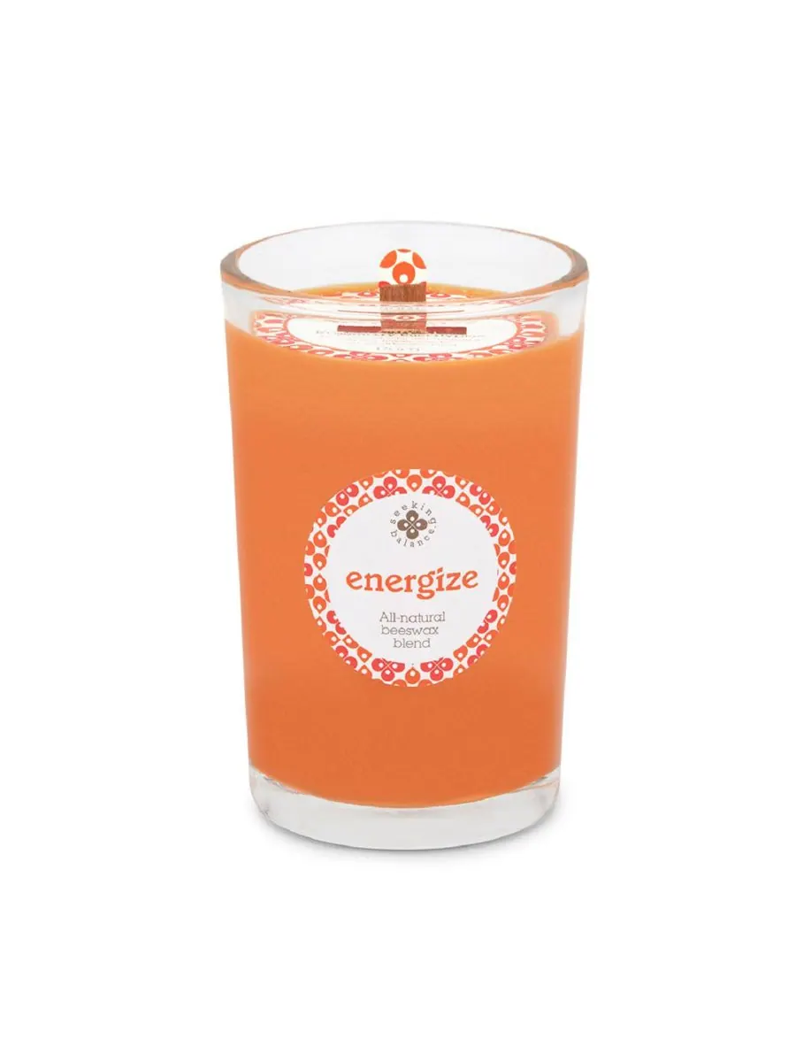 Ароматическая свеча Seeking Balance Energize Rosemary Eucalyptus в баночке, 227 мл (8 унций) ROOT — изображение 1 из 2