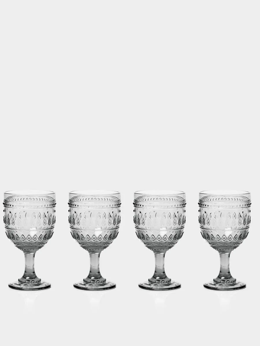 Набор из 4 бокалов для вина "Фез" Euro Ceramica — изображение 2 из 3, серый