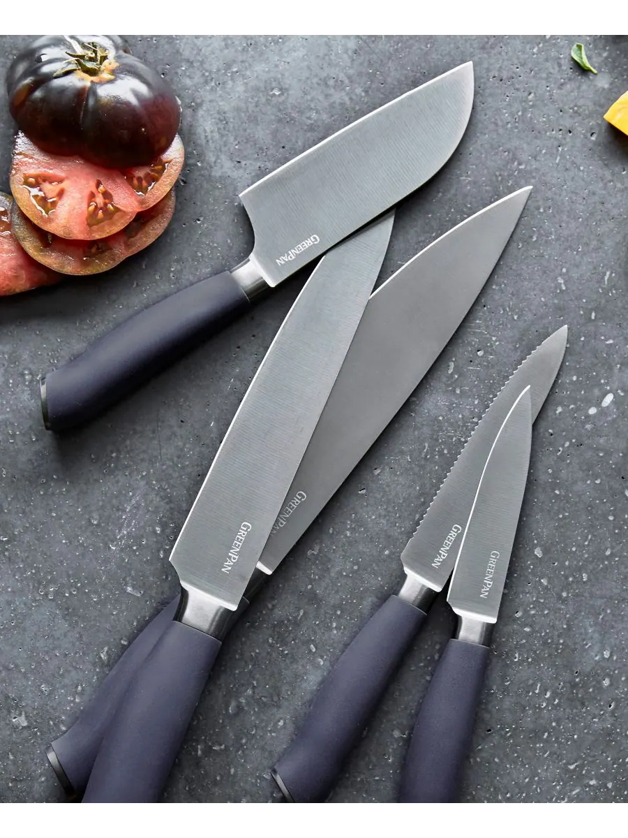 Нож для хлеба GreenPan Titanium, 20 см — изображение 4 из 5, титановый