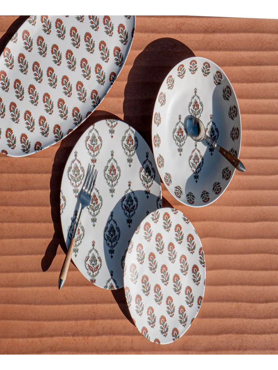 Набор салатных тарелок Kashmir (6 предметов), на 6 персон Abode Homewares — изображение 5 из 5, бежевый