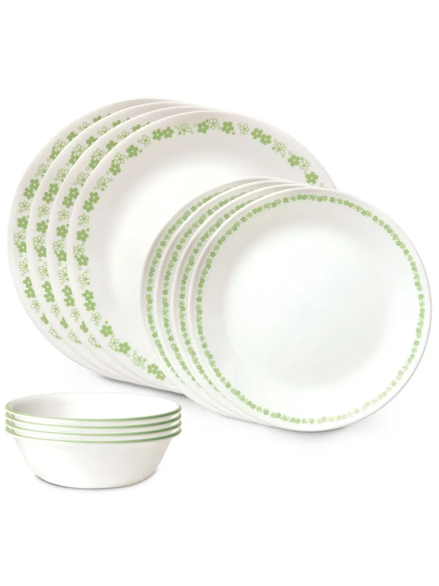 Набор посуды Vitrelle Classic Spring Blossom, 12 предметов, на 4 персоны Corelle — белый