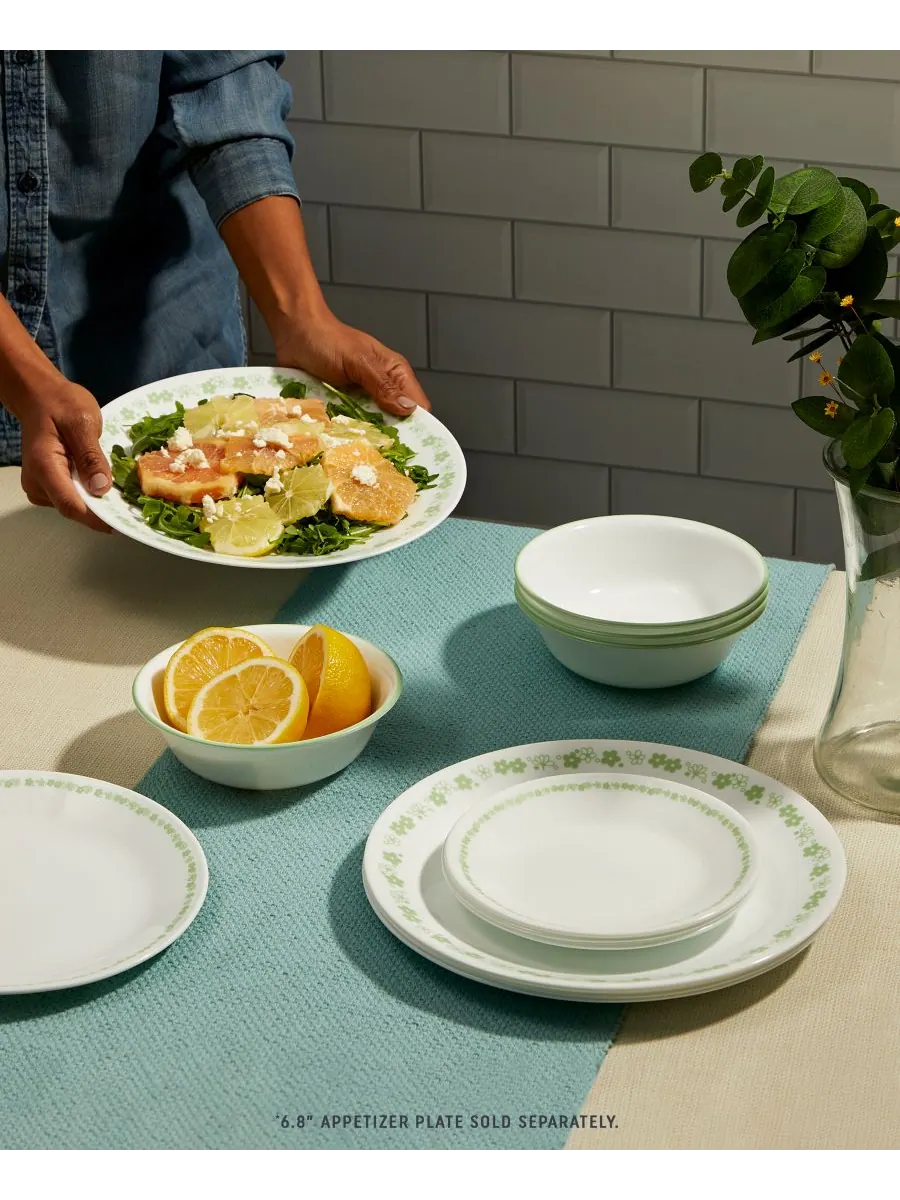 Набор посуды Vitrelle Classic Spring Blossom, 12 предметов, на 4 персоны Corelle — изображение 3 из 5, белый