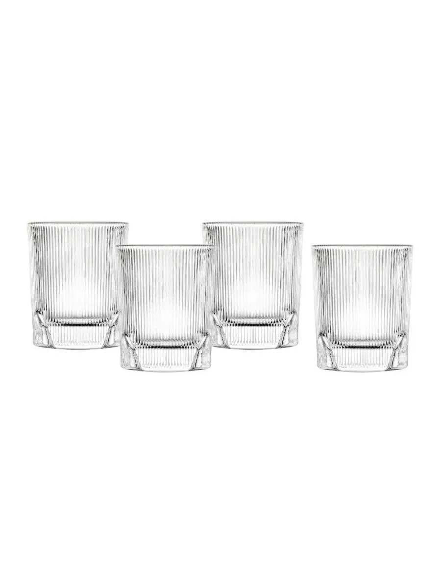 Набор из 4 стаканов для виски с граненым дизайном, 290 мл Zwiesel Glas — изображение 1 из 6, прозрачный