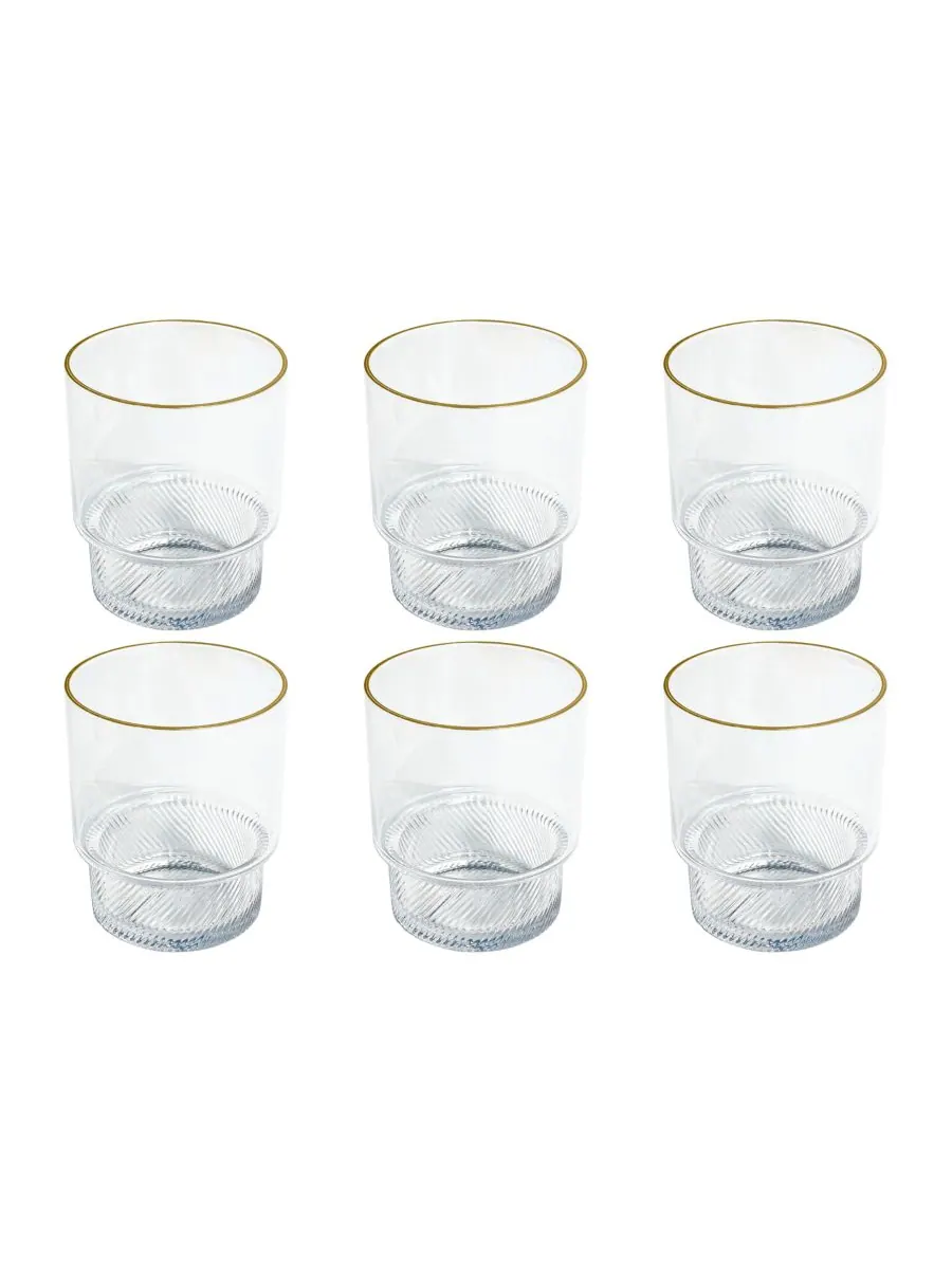 Набор из 6 бокалов Stax Optic Twist Abode Homewares