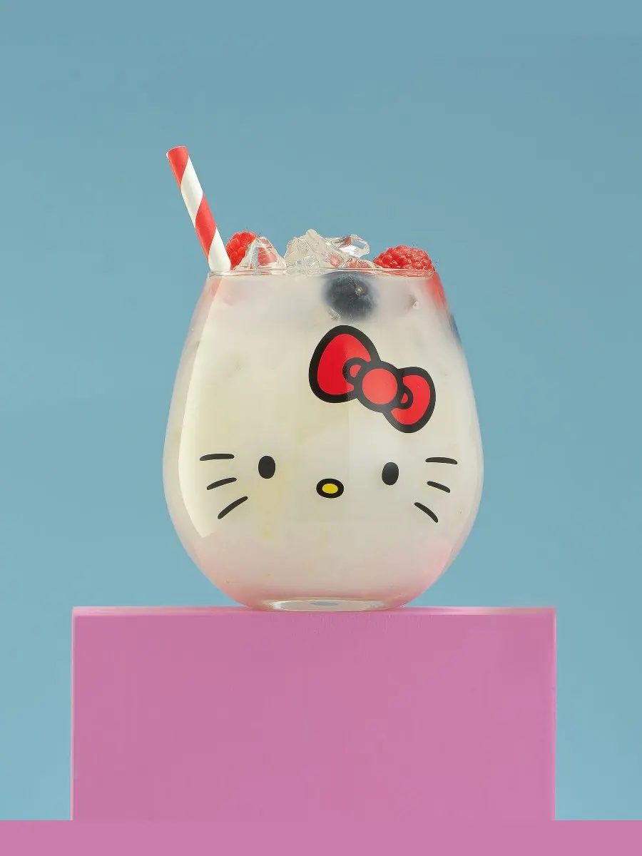 Набор из 4 стаканов Hello Kitty и Hello Sippy без ножки JoyJolt — изображение 9 из 10, мульти