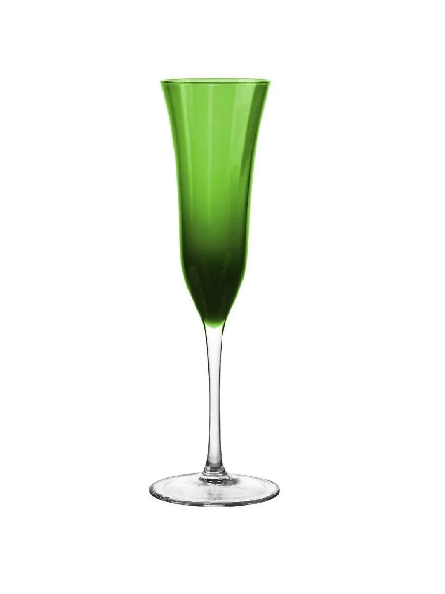 Набор из 4 флейт "Меридиан" Qualia Glass — изображение 1 из 2, зеленый