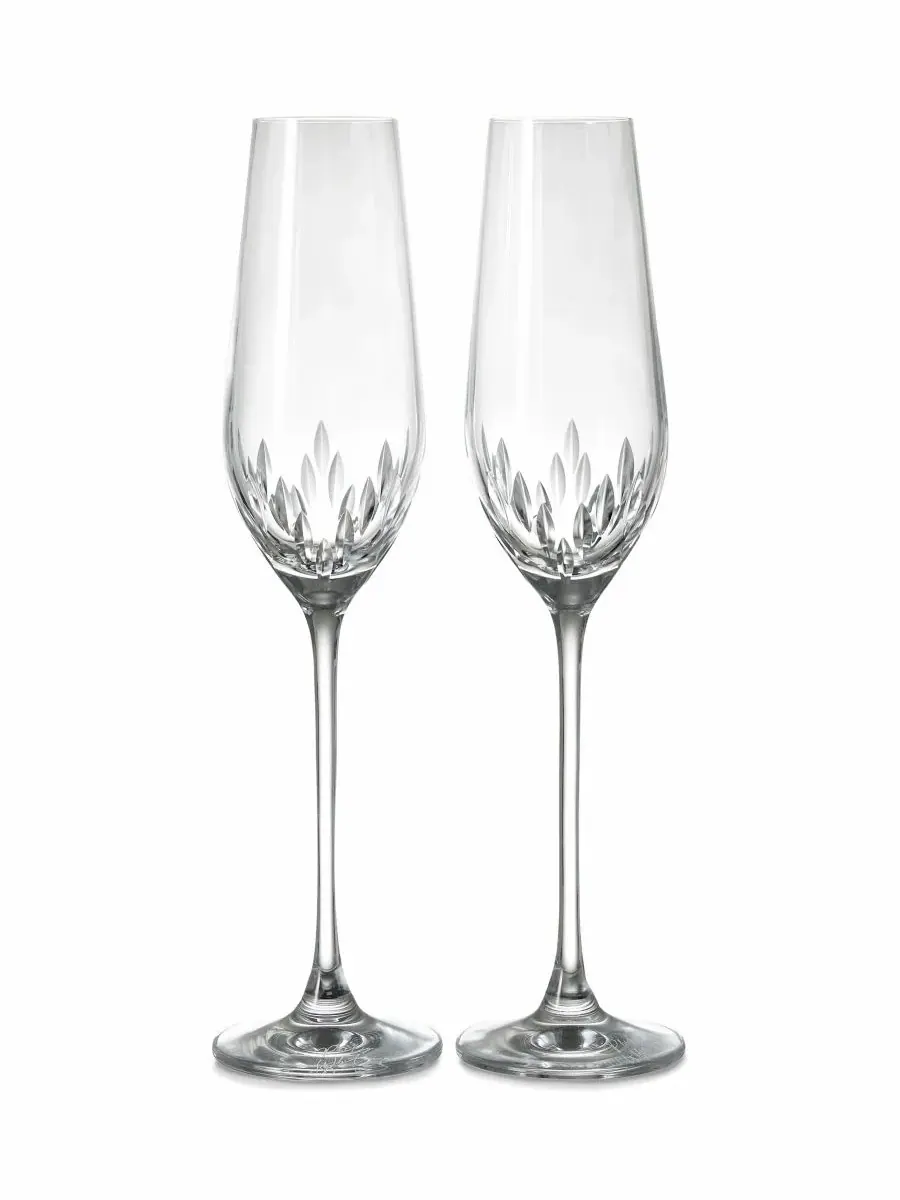 Набор из 2 бокалов для шампанского Fiero Toasting Philip Whitney — изображение 1 из 3, прозрачный