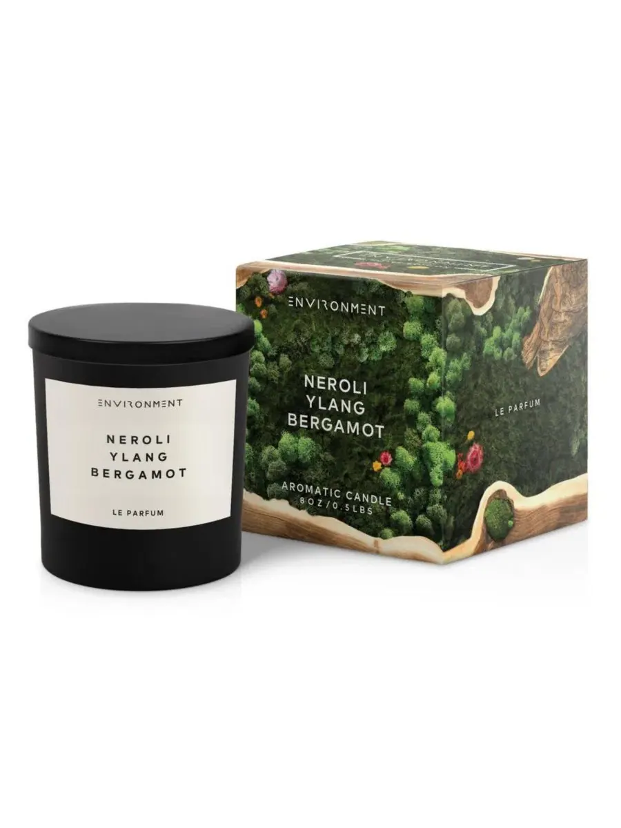 Ароматическая свеча 8 унций с запахом Neroli | Ylang | Bergamot ENVIRONMENT