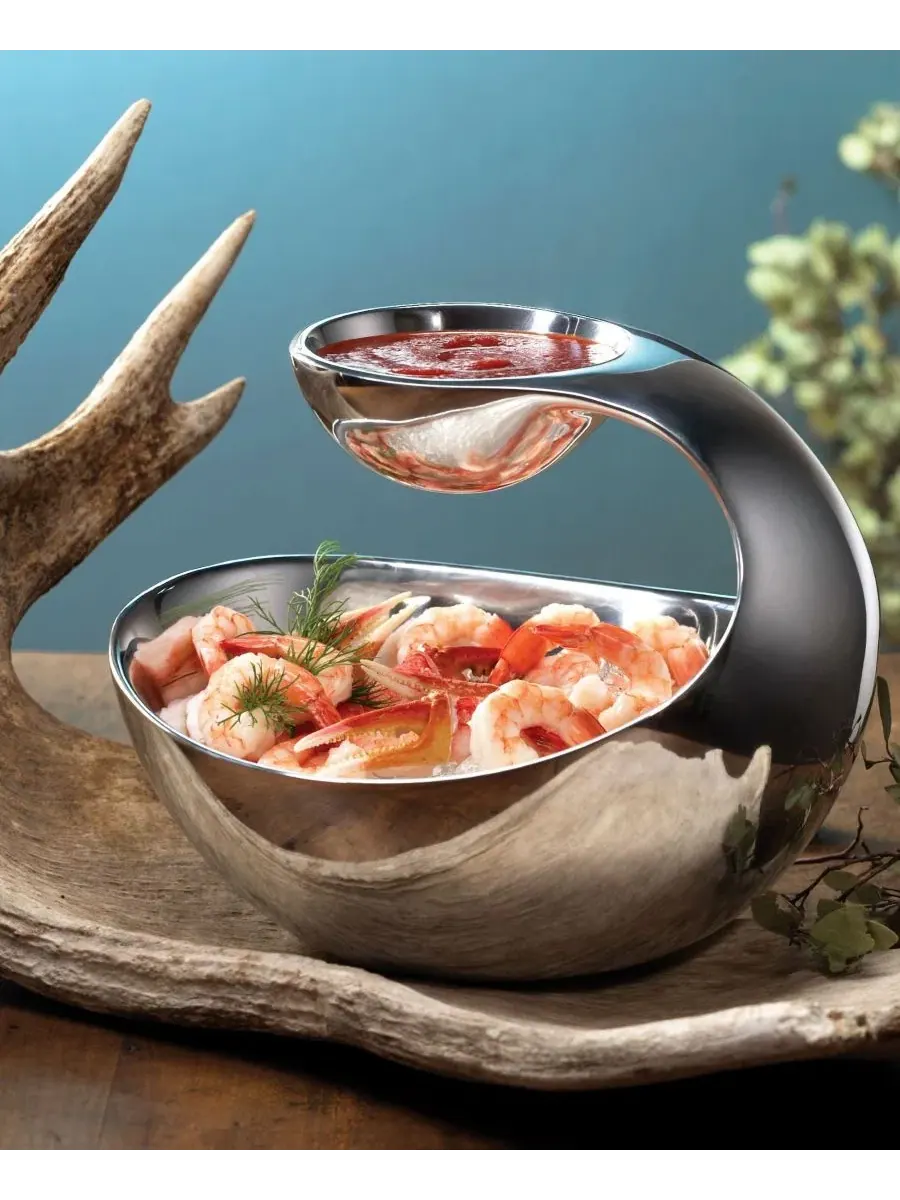Мини-сервировочная чаша Scoop Server Mini Nambé — изображение 3 из 5, серебристый