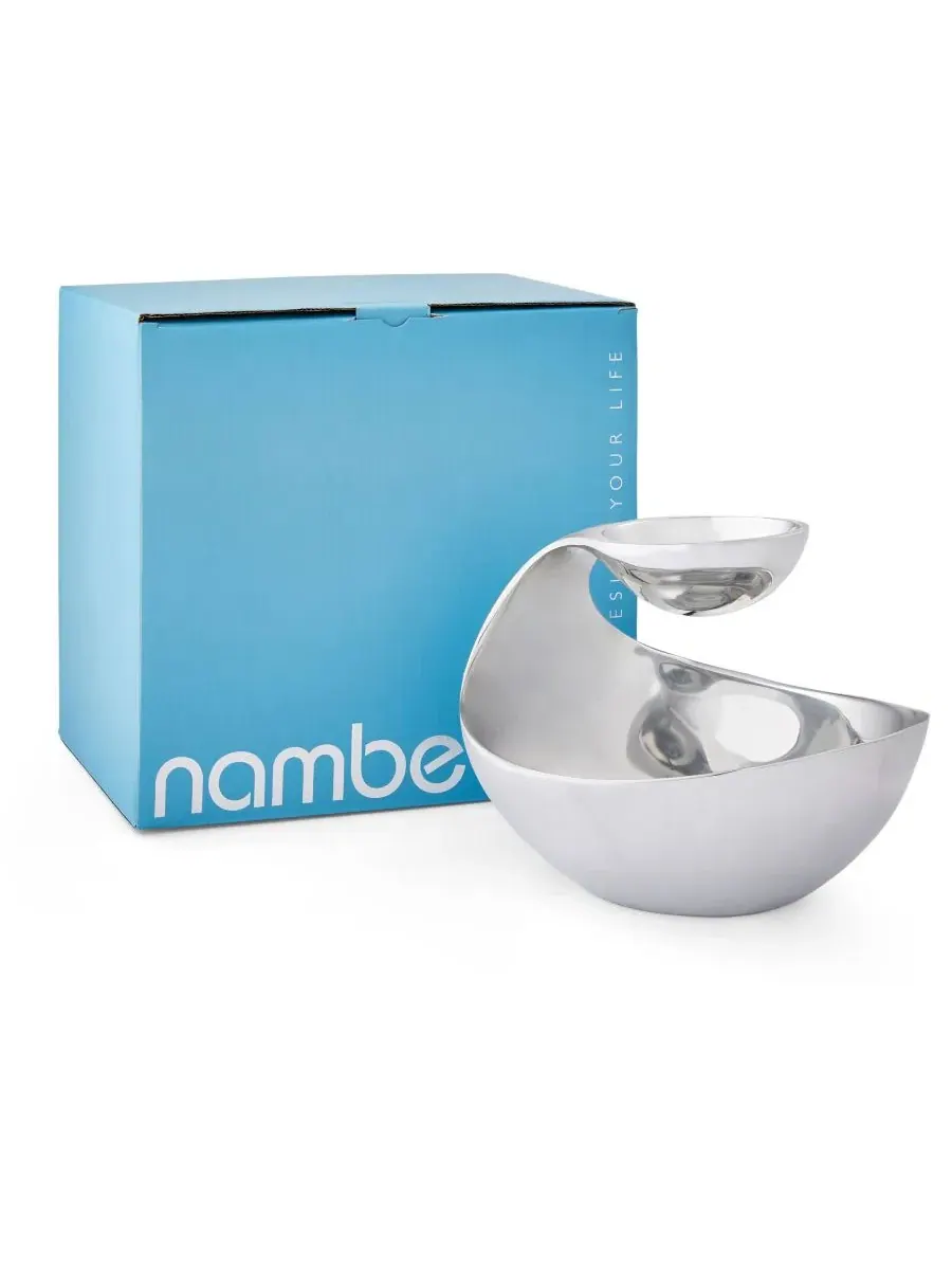 Мини-сервировочная чаша Scoop Server Mini Nambé — изображение 5 из 5, серебристый