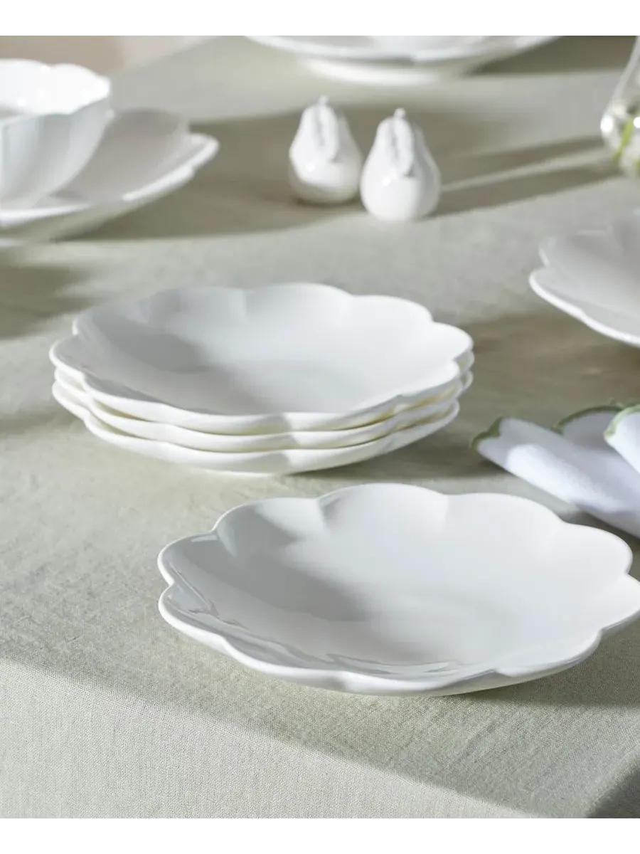 Набор посуды Studio 1414 Scallop, 12 предметов, на 4 персоны Lenox — изображение 6 из 10, белый