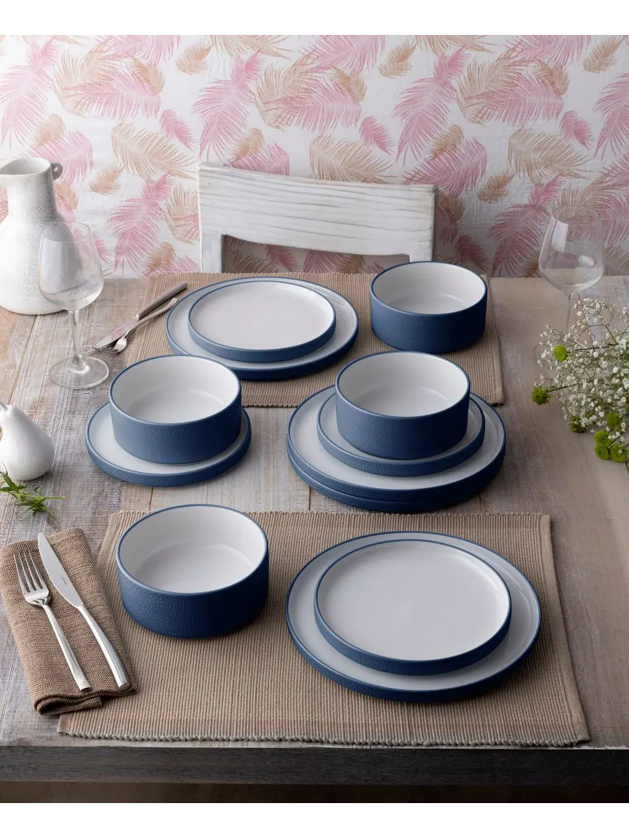 Набор из 4 мисок для хлопьев Colortex Stone Stax Noritake — изображение 6 из 7, синий