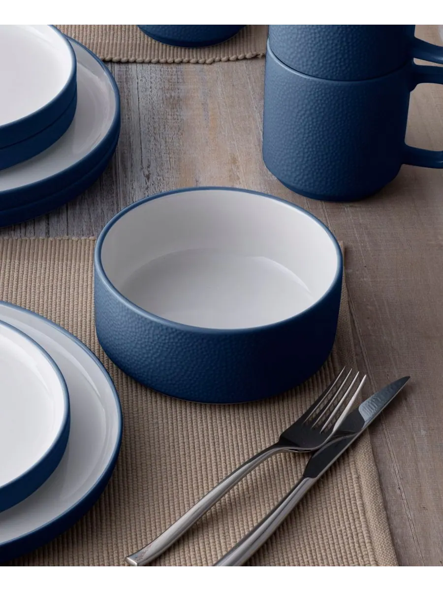 Набор из 4 мисок для хлопьев Colortex Stone Stax Noritake — изображение 7 из 7, синий