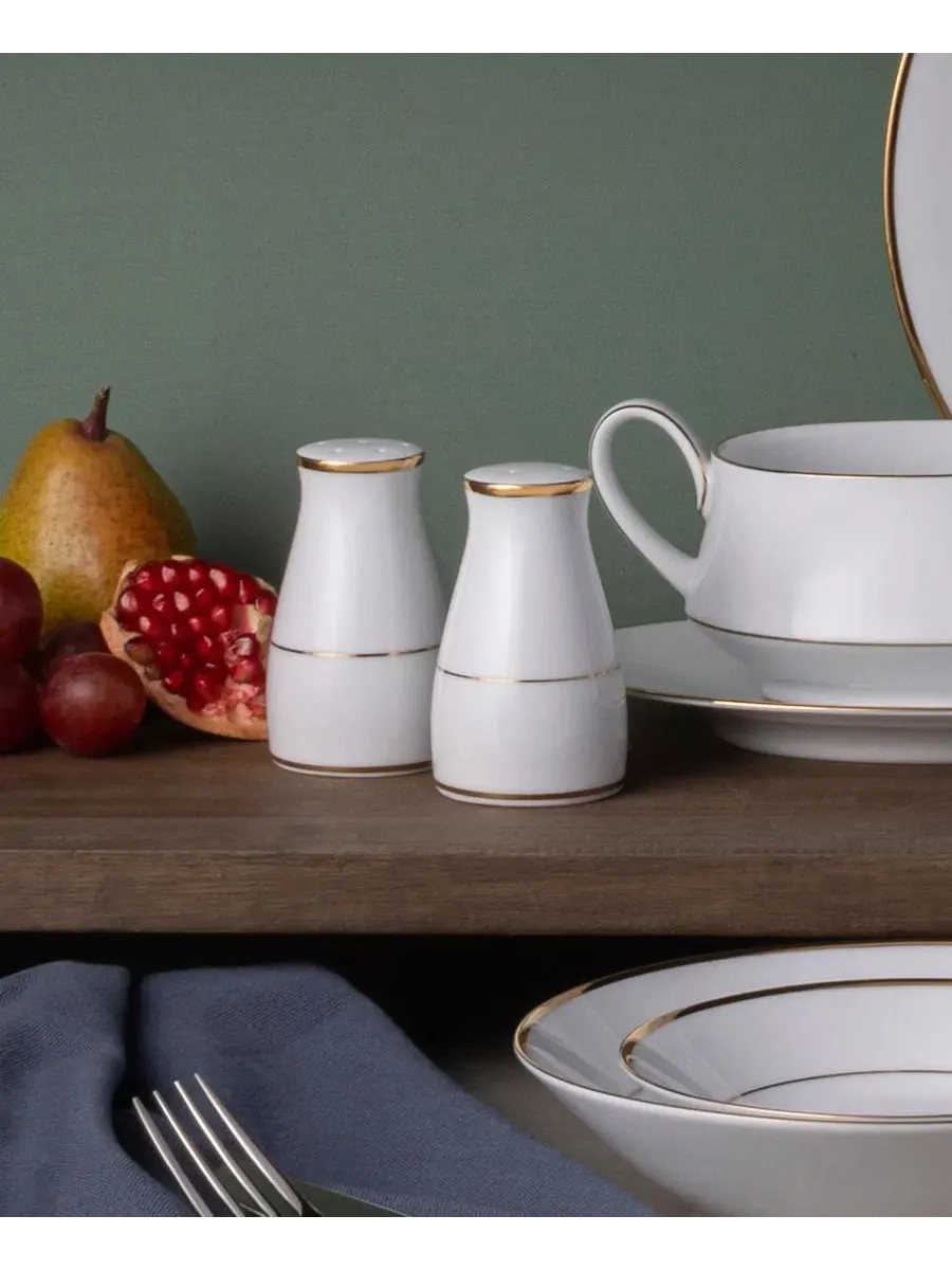 Набор для соли и перца Heritage, 8 см Noritake — изображение 3 из 5, золото